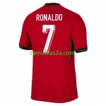 Camisolas de futebol Portugal Cristiano Ronaldo 7 Equipamento Principal Euro 2024 Manga Curta